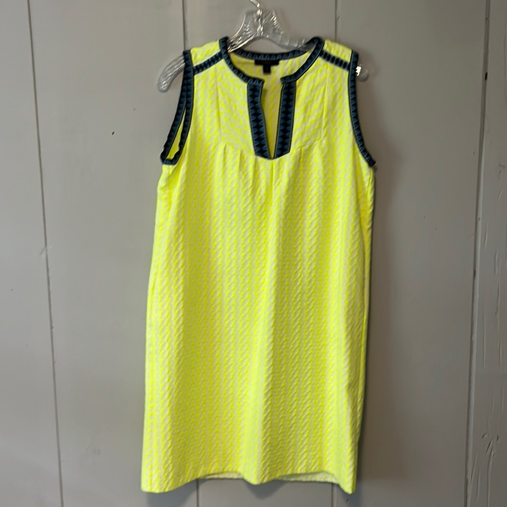 Sleeveless JCrew shift dress.